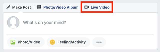 live video post button1