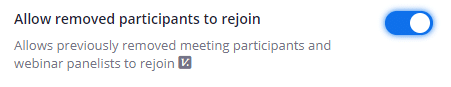 allow removed participants to rejoin 1