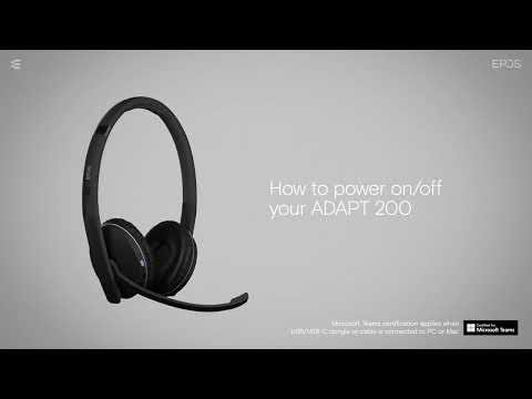How to power on or off your ADAPT 200