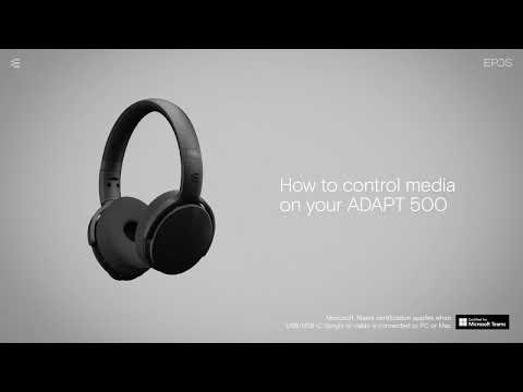 How to control media on your ADAPT 500
