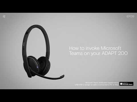 How to invoke Microsoft Teams on your ADAPT 200