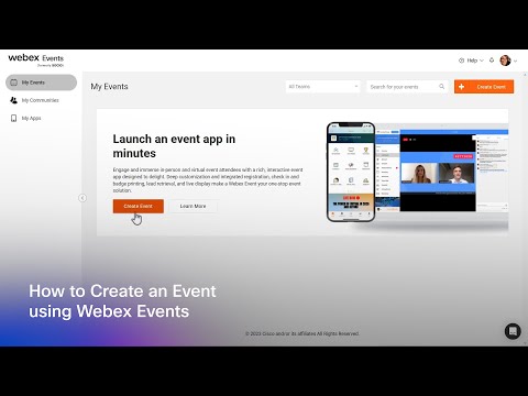 How to Create an Event using Webex Events