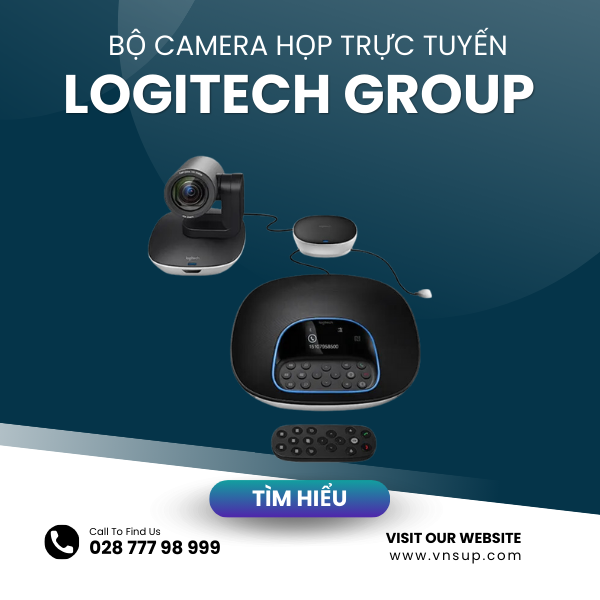 Bộ camera họp trực tuyến Logitech Group