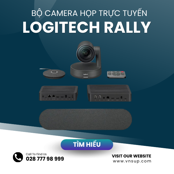 Bộ camera họp trực tuyến Logitech Rally