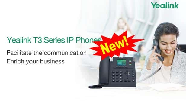 Yealink công bố phát hành điện thoại mới T3 series IP phone