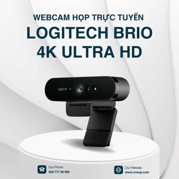 Webcam họp trực tuyến Logitech Brio 4K Ultra HD