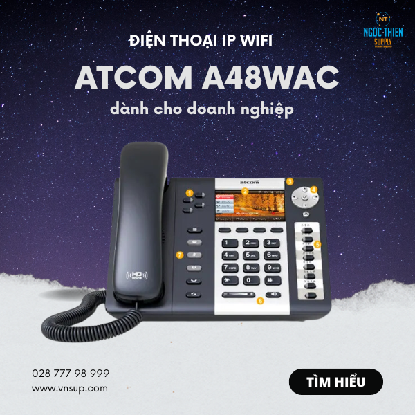 Điện thoại IP Wifi Atcom A48WAC