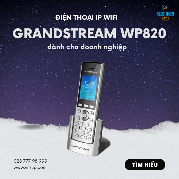 Điện thoại IP Wifi Grandstream WP820