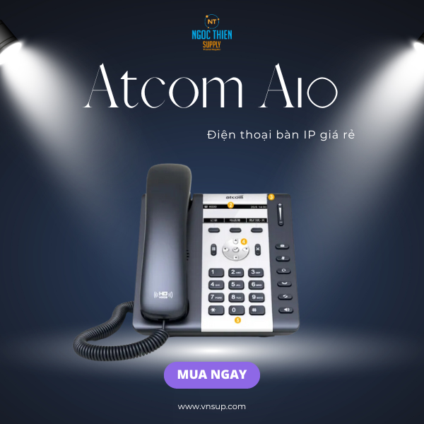 Điện thoại bàn IP giá rẻ Atcom A10