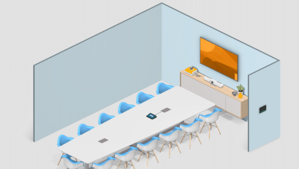 Mô hình phòng họp hội nghị trực tuyến cho 12 người