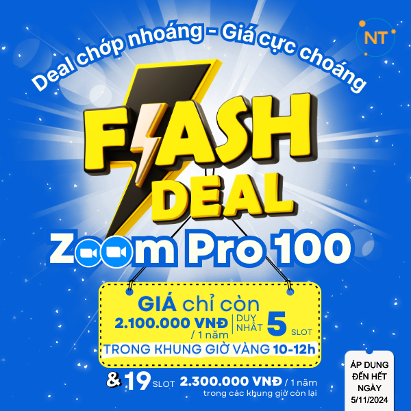 Flash sale Zoom Pro 1 năm