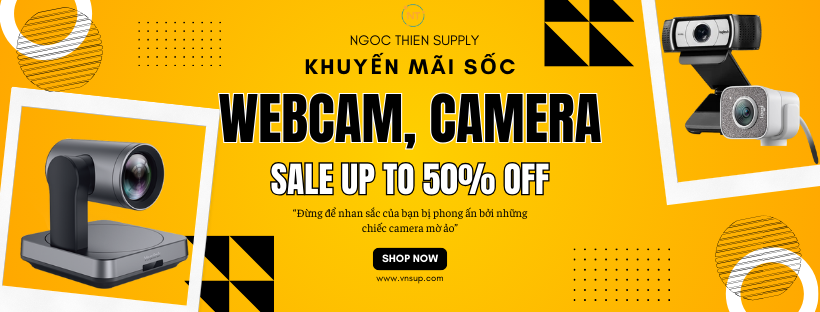 Khuyến mãi sốc webcam, camera hội nghị
