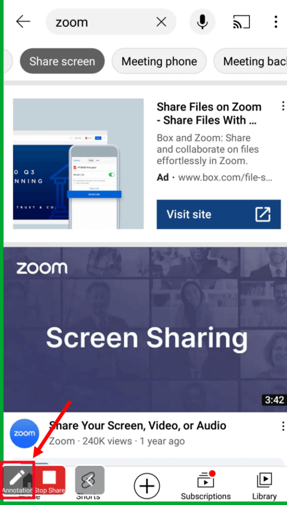 Cách chia sẻ màn hình trên zoom bằng điện thoại android 4