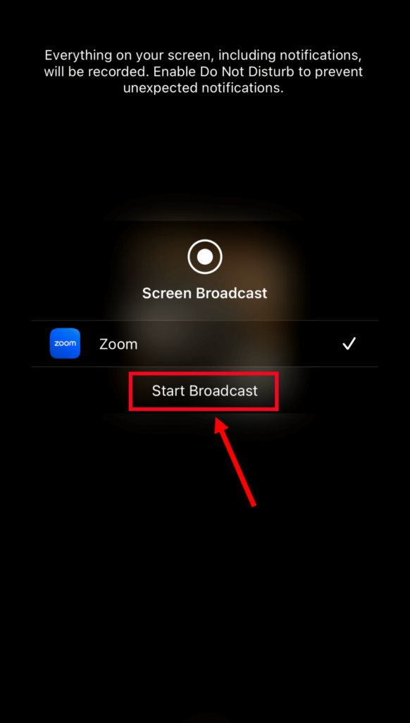 Cách chia sẻ màn hình trên zoom bằng điện thoại iOS 4