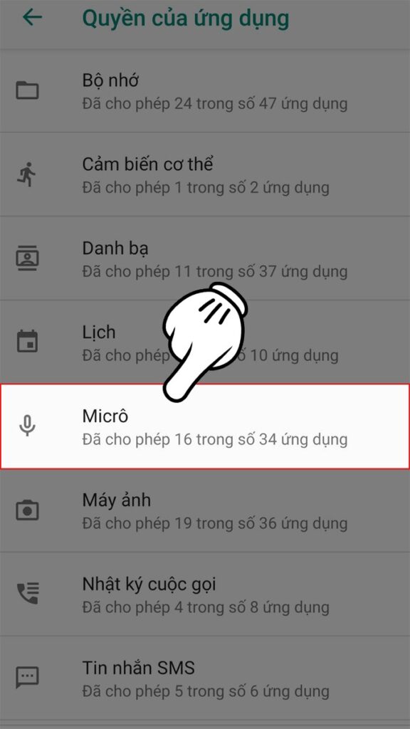 Cho phép Zoom sử dụng micro trên điện thoại Android 03