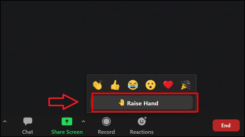 Hướng dẫn cách giơ tay trên Zoom trên máy tính 01