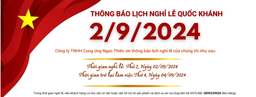 Ngọc Thiên thông báo lịch nghỉ lễ Quốc Khánh