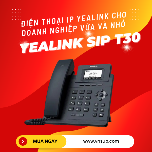 Điện thoại IP Yealink SIP-T30 cho doanh nghiệp vừa và nhỏ