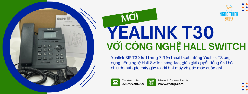 Yealink T30 với công nghệ Hall Switch