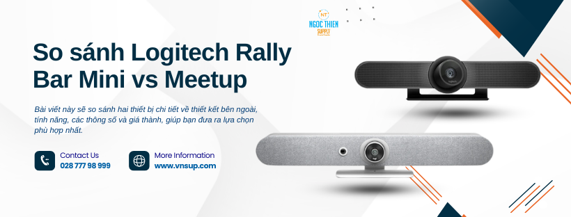 So sánh Logitech Rally Bar Mini vs Meetup