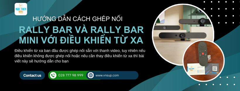 cách ghép nối Rally Bar và Rally Bar Mini với điều khiển từ xa