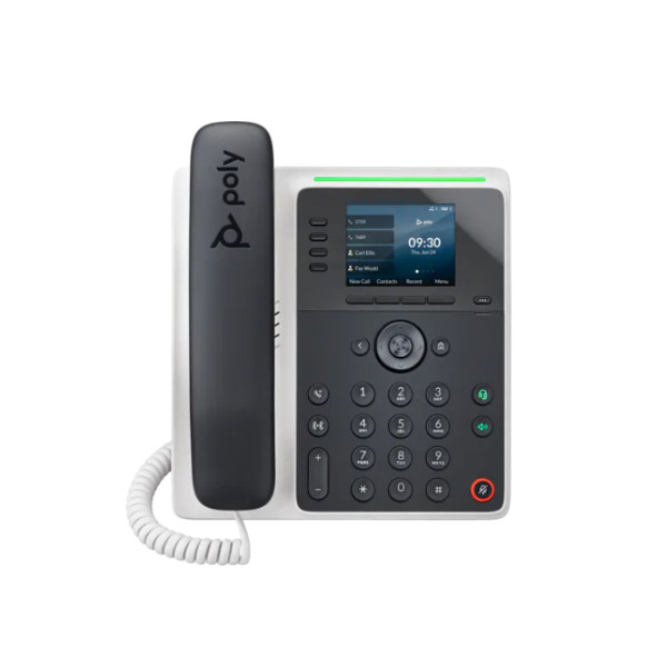 Mặt trước Poly Edge E220 IP Phone and PoE-enabled (82M87AA)