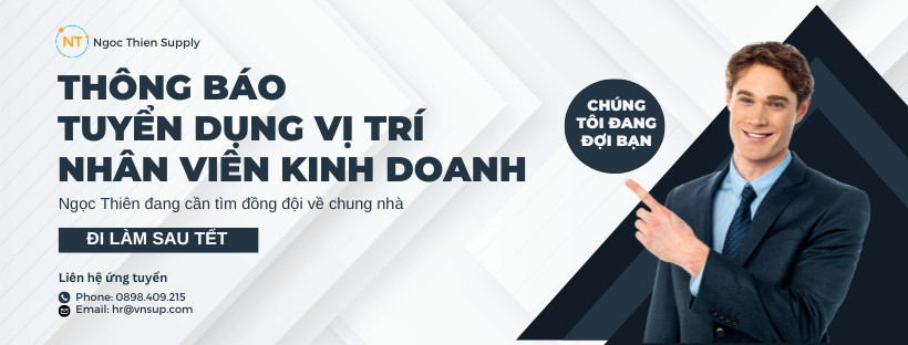 Ngọc Thiên tuyển dụng nhân viên kinh doanh