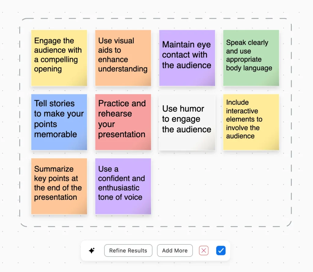 Cách tạo ghi chú bằng Whiteboard Content Generation