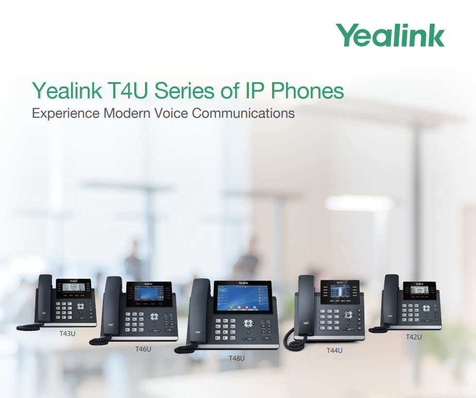 Các mẫu trong dòng điện thoại IP Yealink T4U