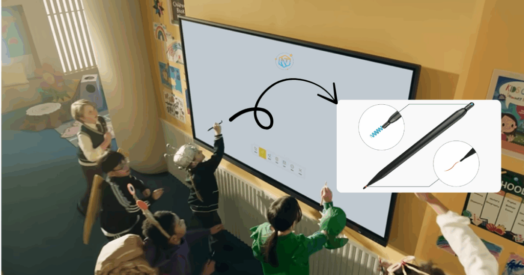 Cảm ứng đa điểm chạm với bút dual-pen tiện lợi