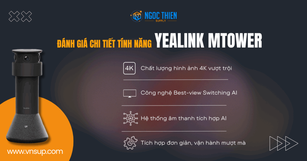 Đánh giá chi tiết tính năng của Yealink MTower