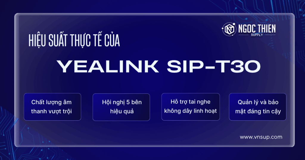 Hiệu suất thực tế của Yealink SIP-T30