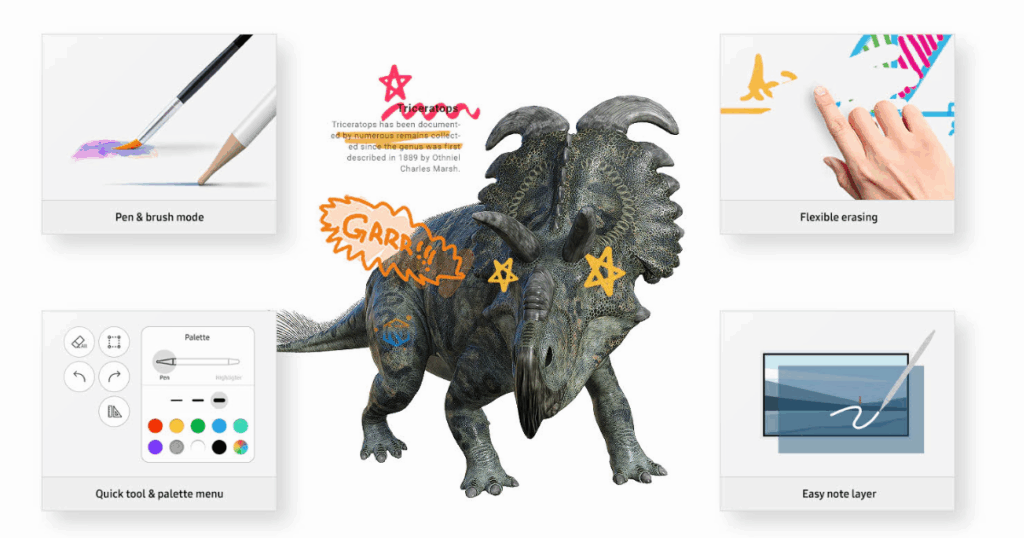 Samsung Flip Pro với cảm ứng siêu mượt như viết trên giấy thật