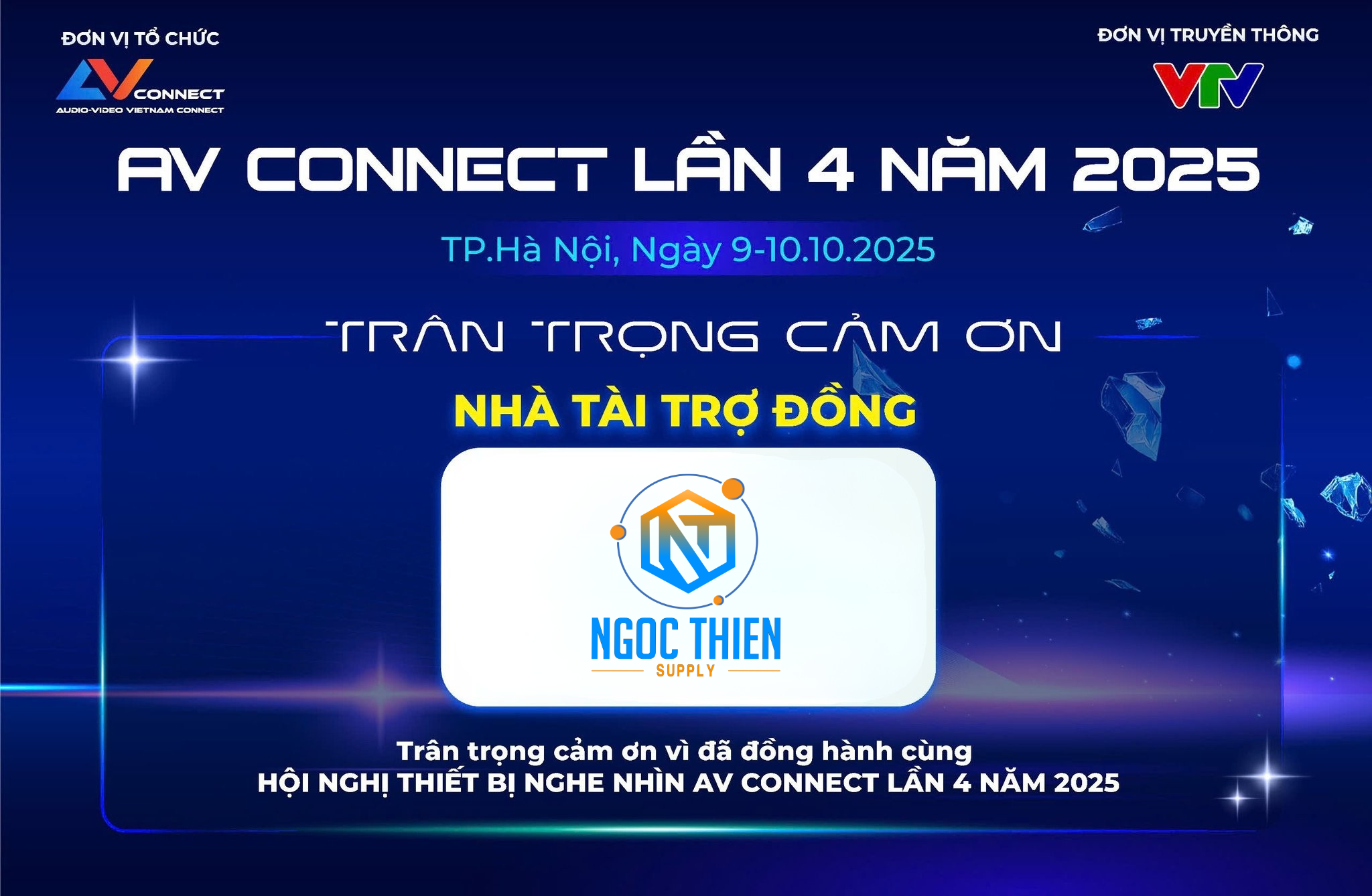 Ngọc Thiên là đơn vị đồng tổ chức sự kiện AV Connect lần 4 năm 2025 tại Hà Nội