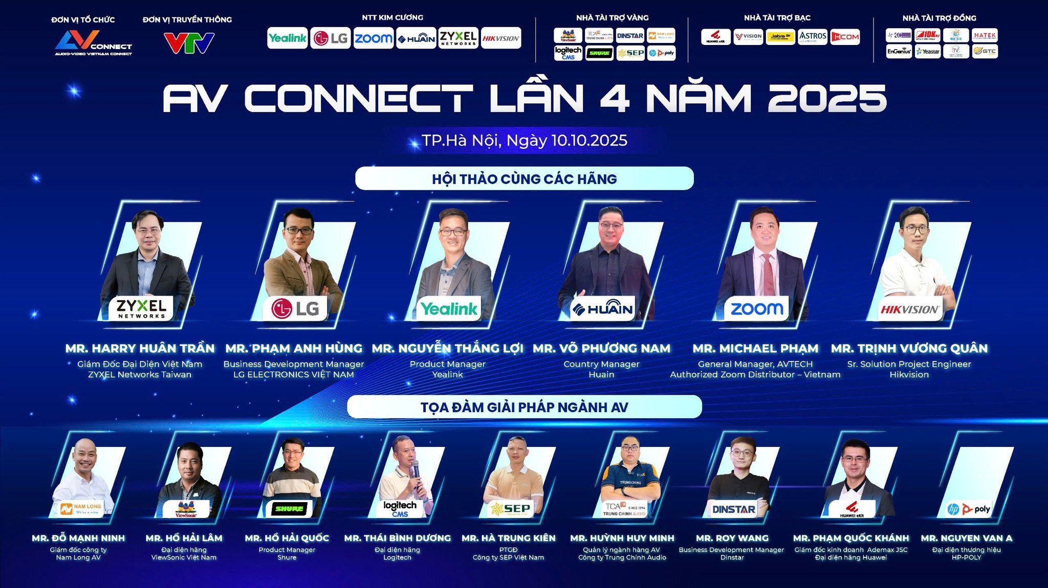 Sự kiện AV Connect 2025 quy tụ nhiều doanh nghiệp và chuyên gia hàng đầu​ ngành AV