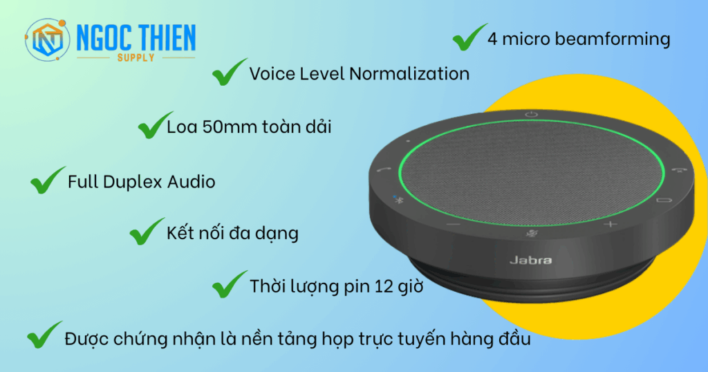 Tính năng nổi bật của loa hội nghị Jabra Speak2 55