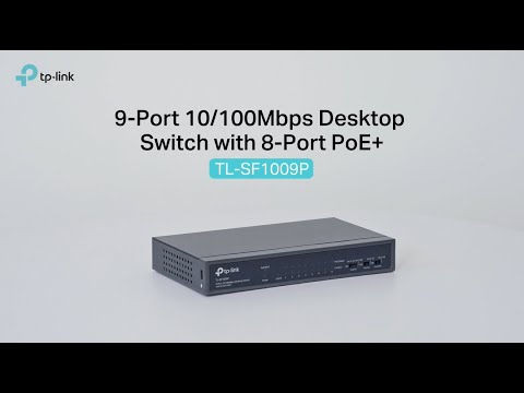 9-Port 10/100Mbps Desktop Switch with 8-Port PoE+ | TP-Link TL-SF1009P