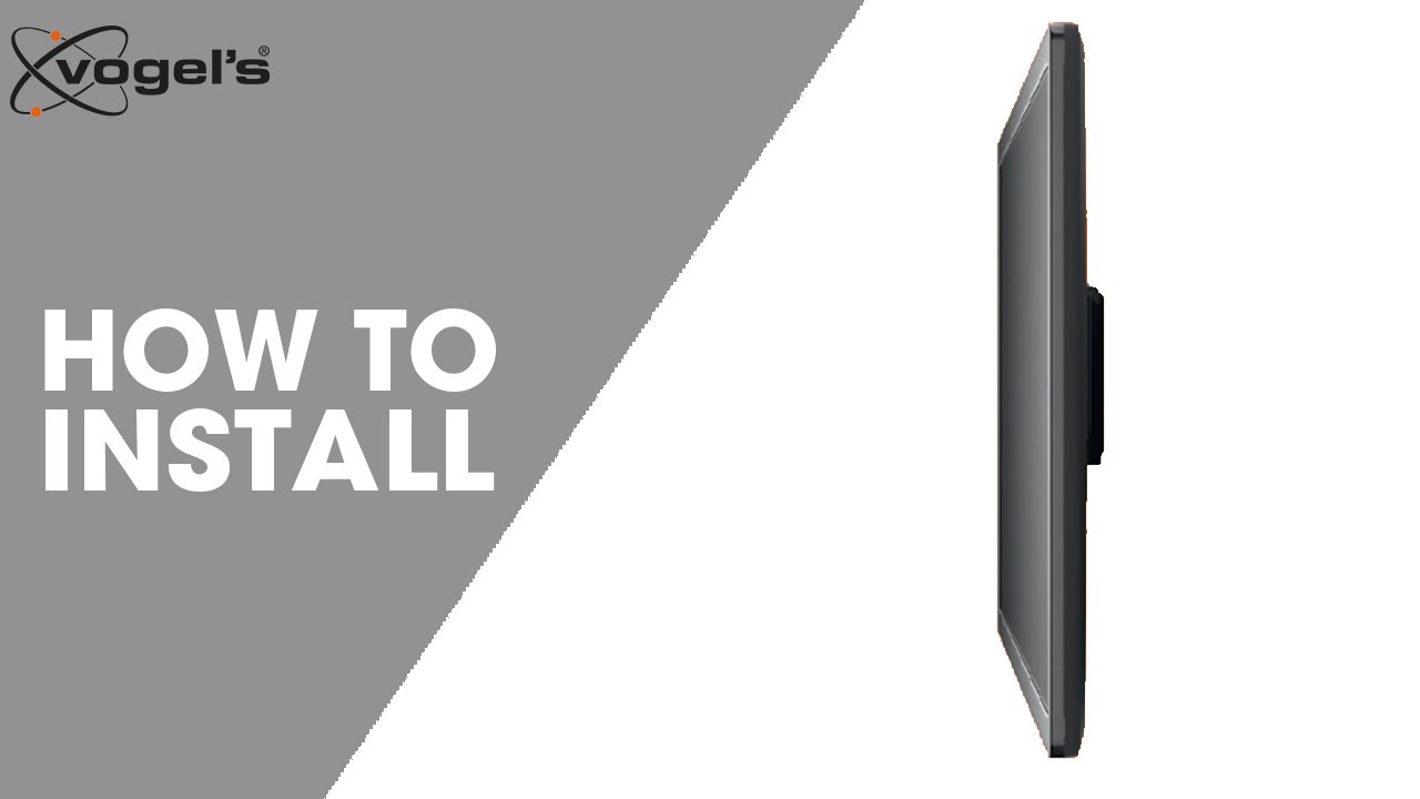 WALL 3105 | How to install | Fixed TV wall mount | Vogel’s