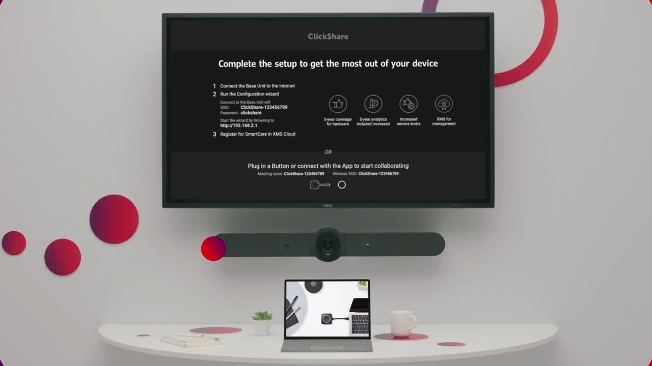 Setup, configure and register your ClickShare unit