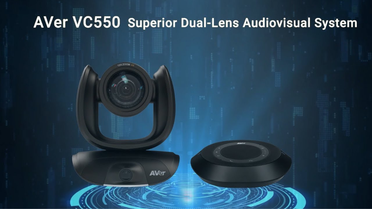 AVer VC550 Intro | 4K Dual lens PTZ Conferencing Camera Scalable Speakerphone for Mid to Large Rooms
