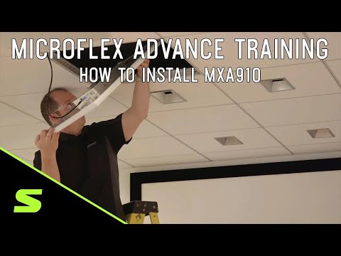 Microflex Advance Training: How to Install MXA910 Ceiling Array | Shure