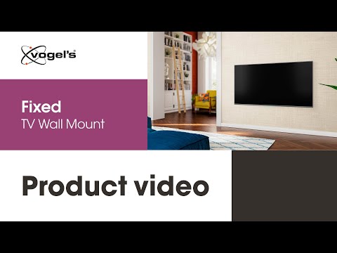 Mount your large high end TV extremely flat against the wall | Fixed ELITE TV Wall Mount | Vogel's