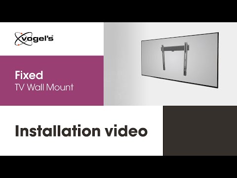 How to install your large TV with Fixed ELITE TV Wall Mount flat against the wall  | Vogel's