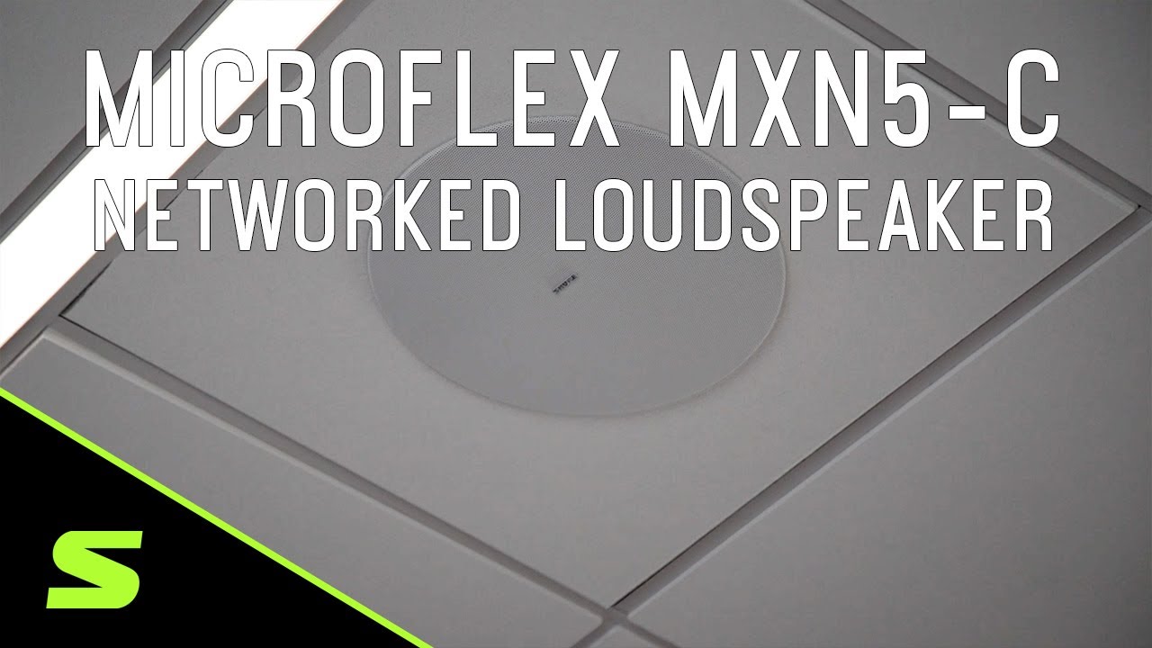 Microflex MXN5W-C Networked Ceiling Loudspeaker Product Overview | Shure