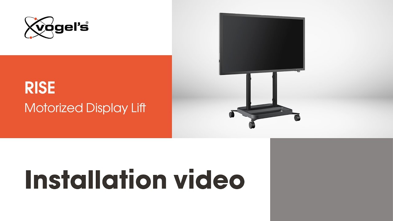 How to install your RISE Motorized Display Lift RISE 5205, 5208, 5305 or 5308 | Vogel’s