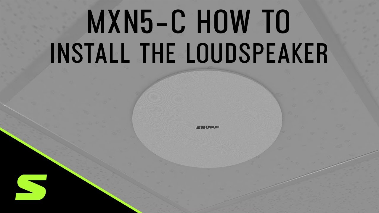 How to Install the Microflex MXN5W-C Networked Loudspeaker | Shure