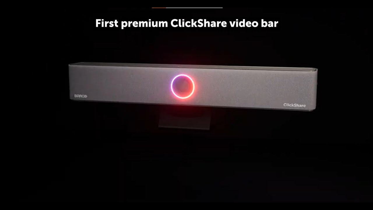 ClickShare Bar Pro, the premium video bar for engaging, effortless wireless conferencing