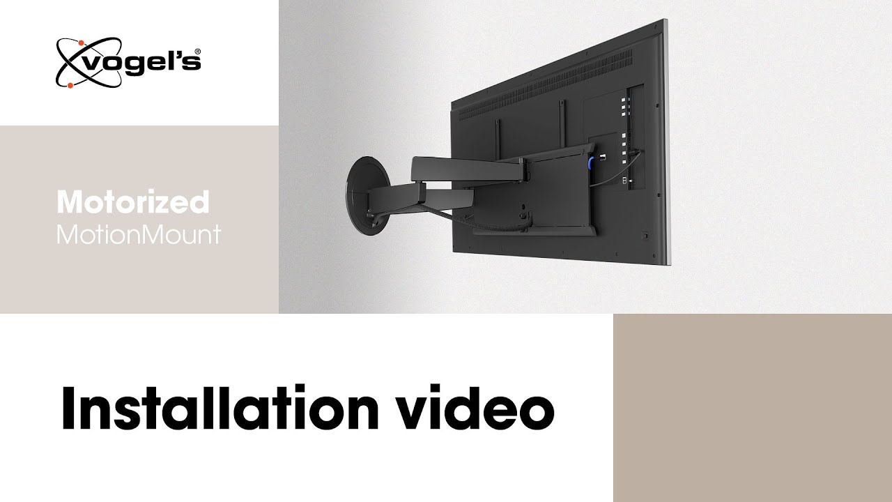 How to install your large TV with a motorised TV Mount | Excellence in Motion | SIGNATURE | Vogel’s