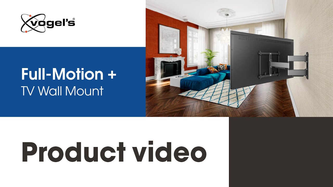 The Full-Motion+ TV Wall mount for large TVs such as OLED and QLED  | ELITE Full-Motion+ | Vogel's