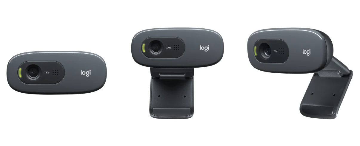 Webcam logitech c270 có thể gập lại và có kẹp phổ dụng